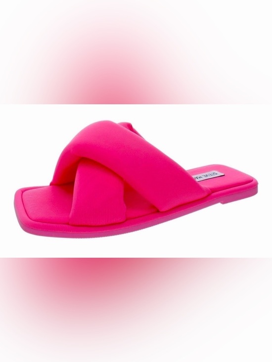 Steve Madden Shoes - NIB [Steve Madden] Dixie Slip-On Square Toe Slide Sandals in Pink Women's Sz 6